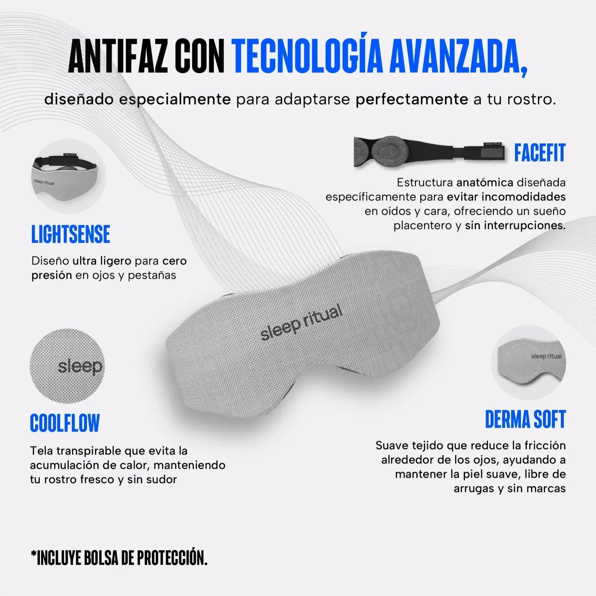 Antifaz para dormir Pro Blackout