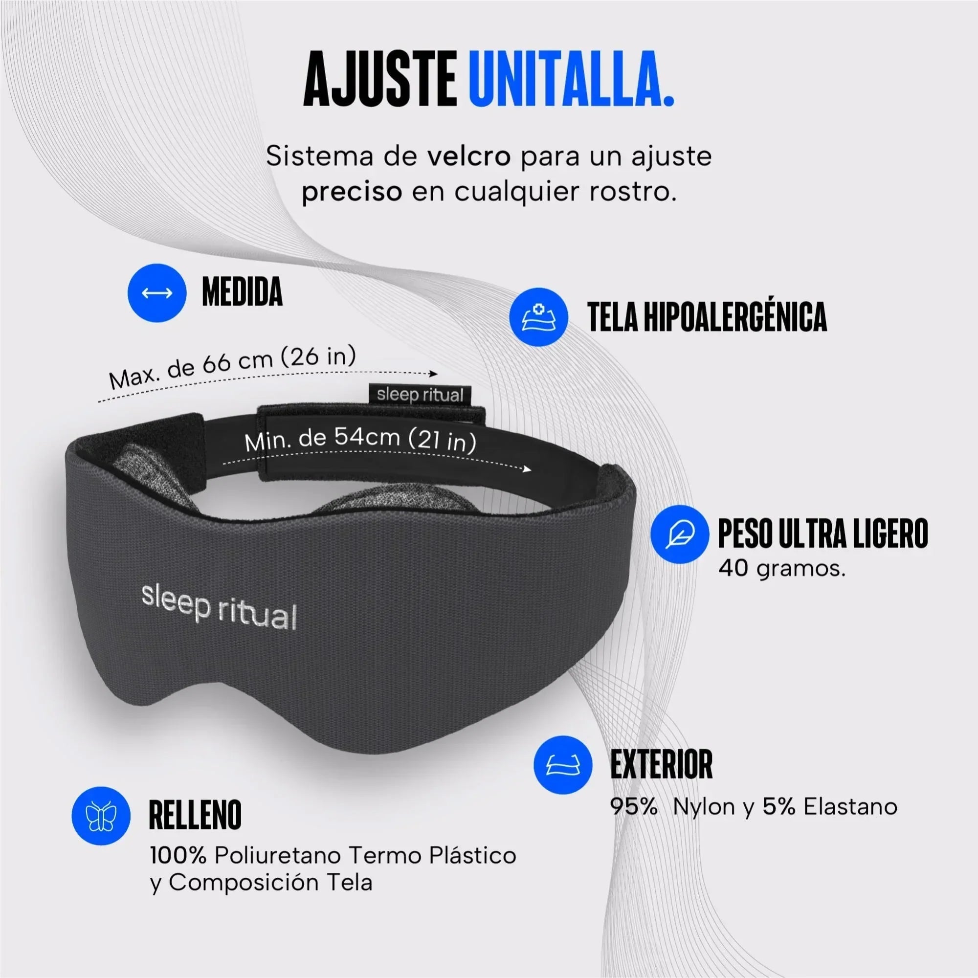Antifaz para dormir Pro Blackout