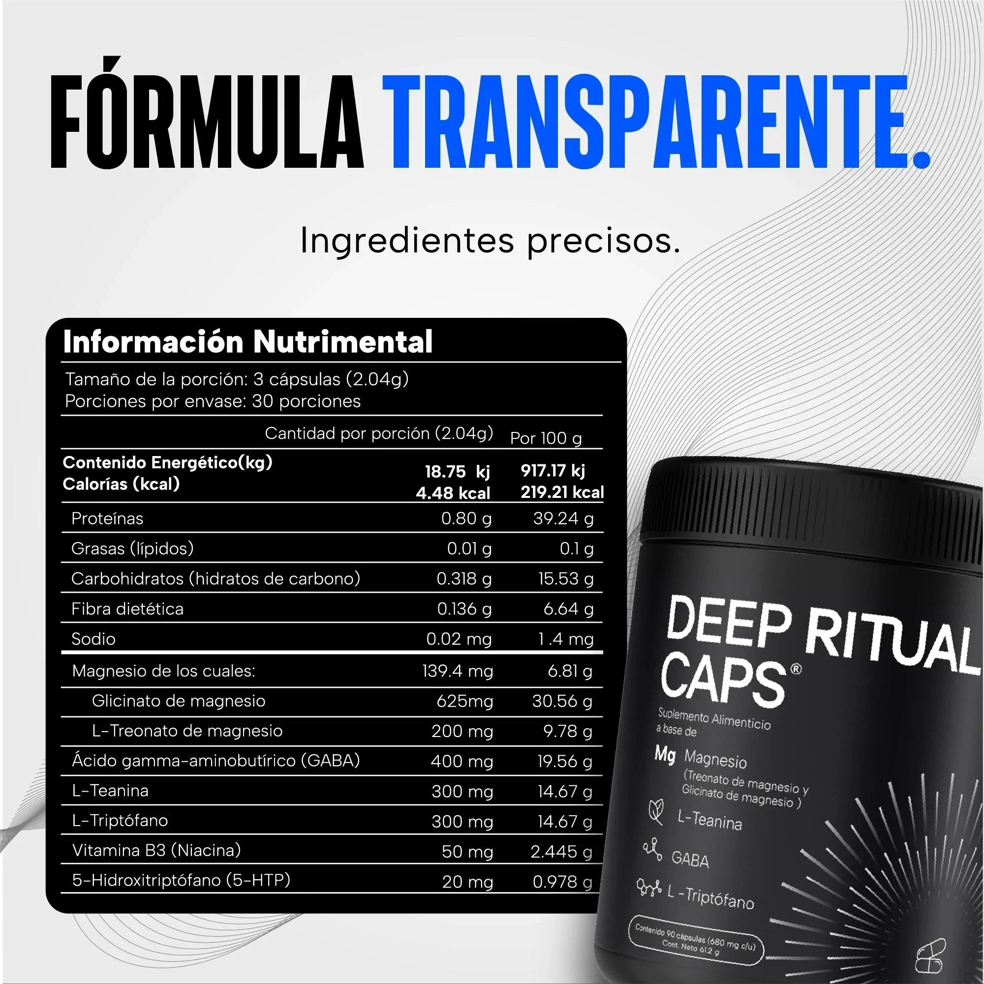 Suplemento Deep Ritual Caps