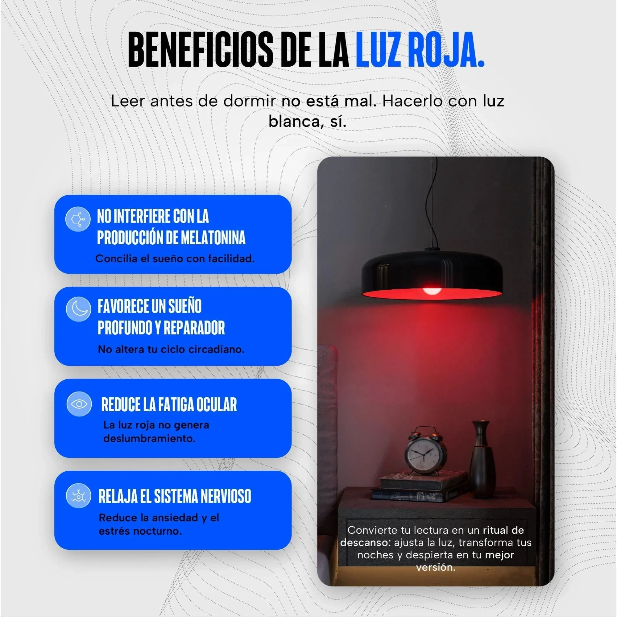 Foco LED luz roja