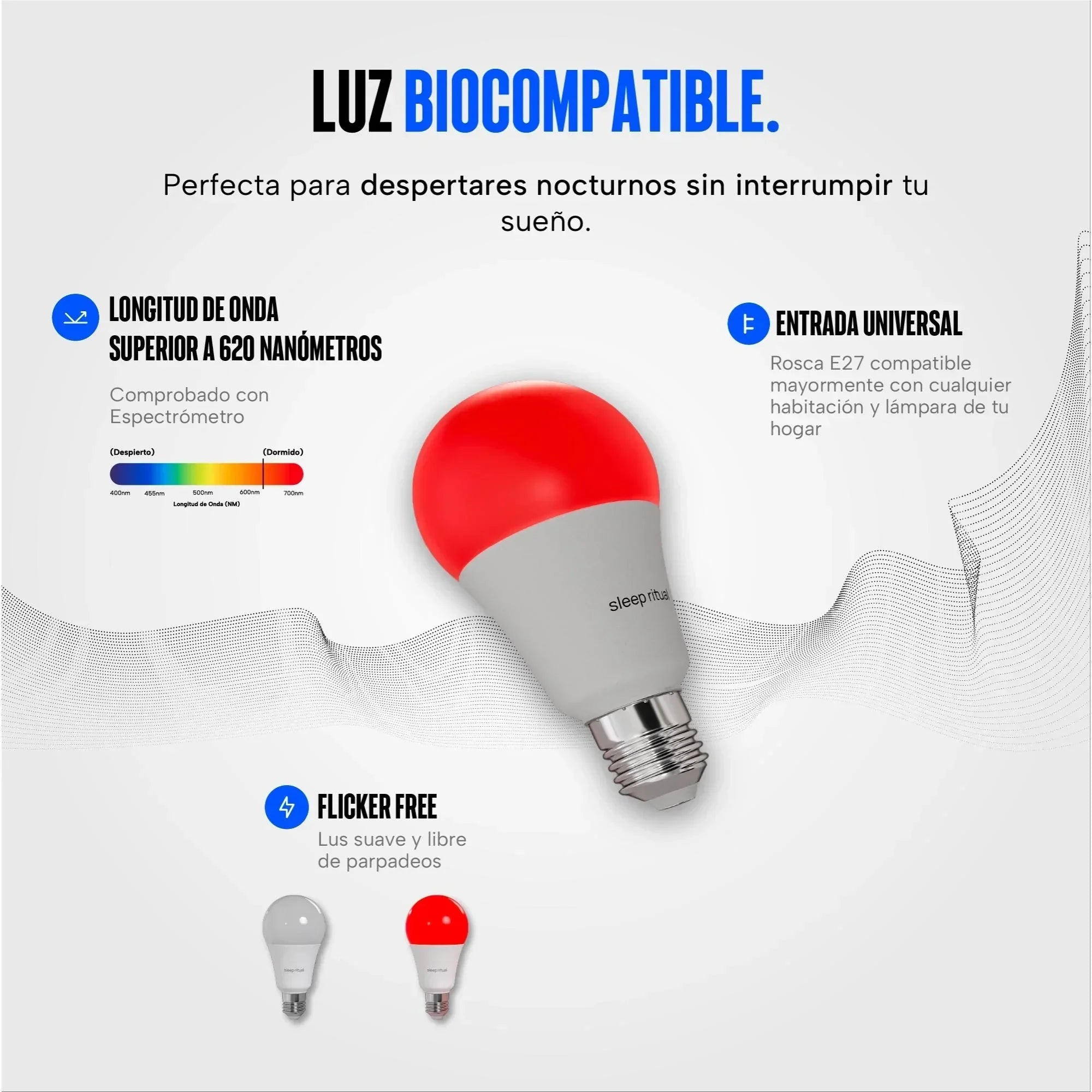 Foco LED luz roja