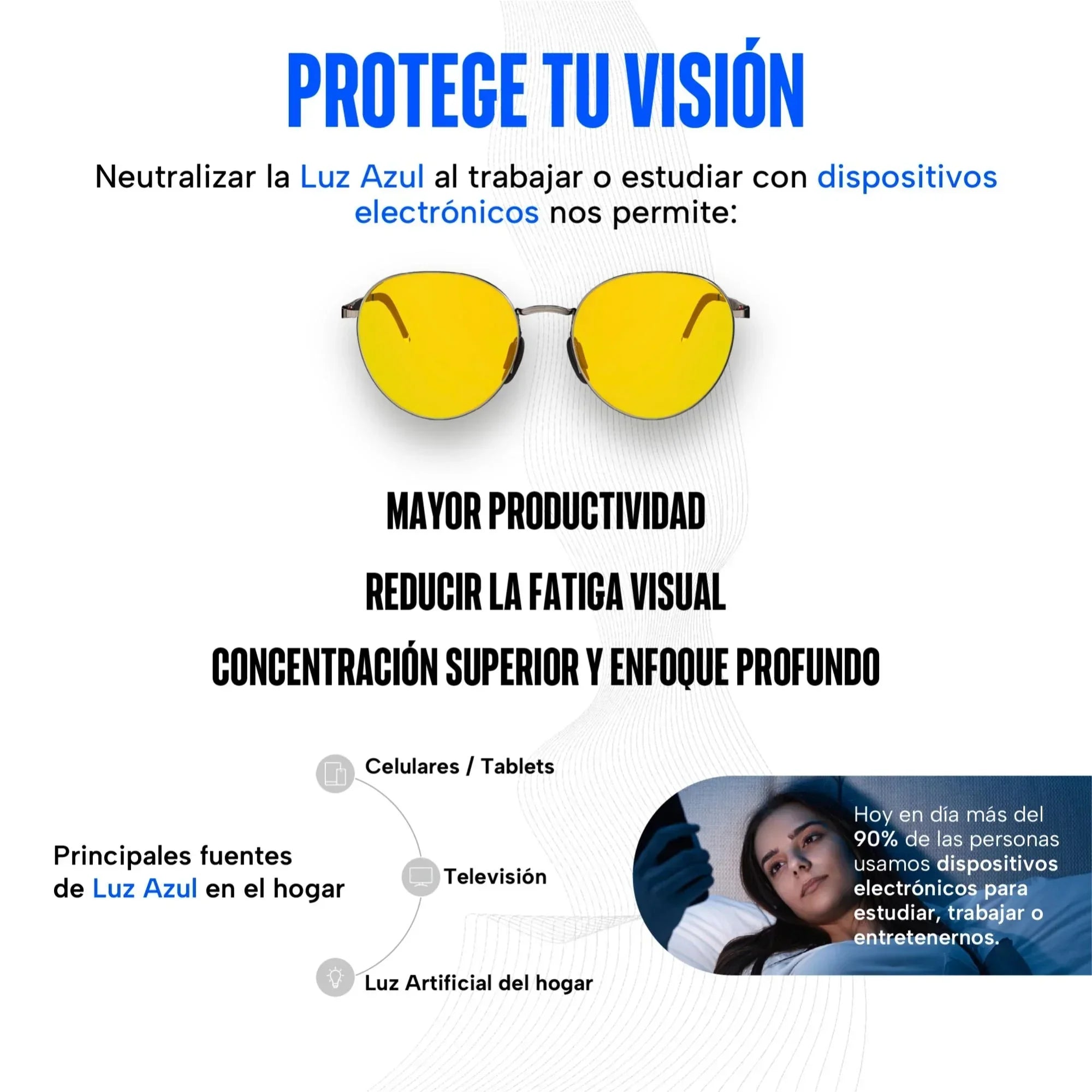 Lentes para luz azul Blue Shield de día Lucid