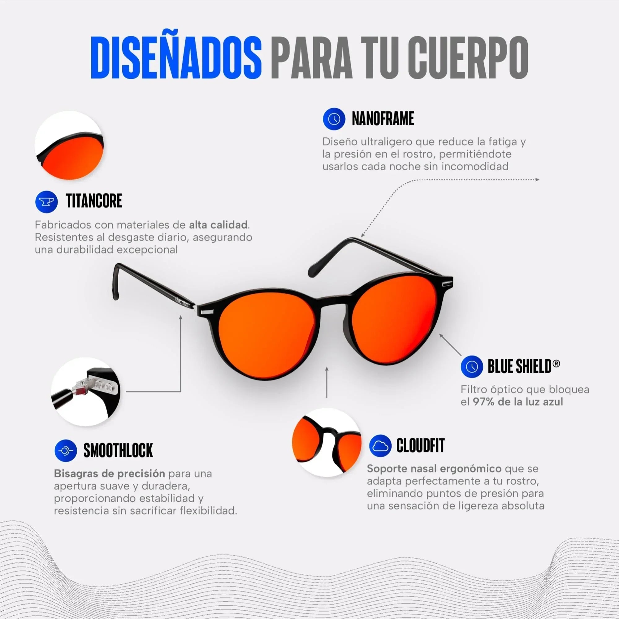 Lentes para luz azul Blue Shield Nova