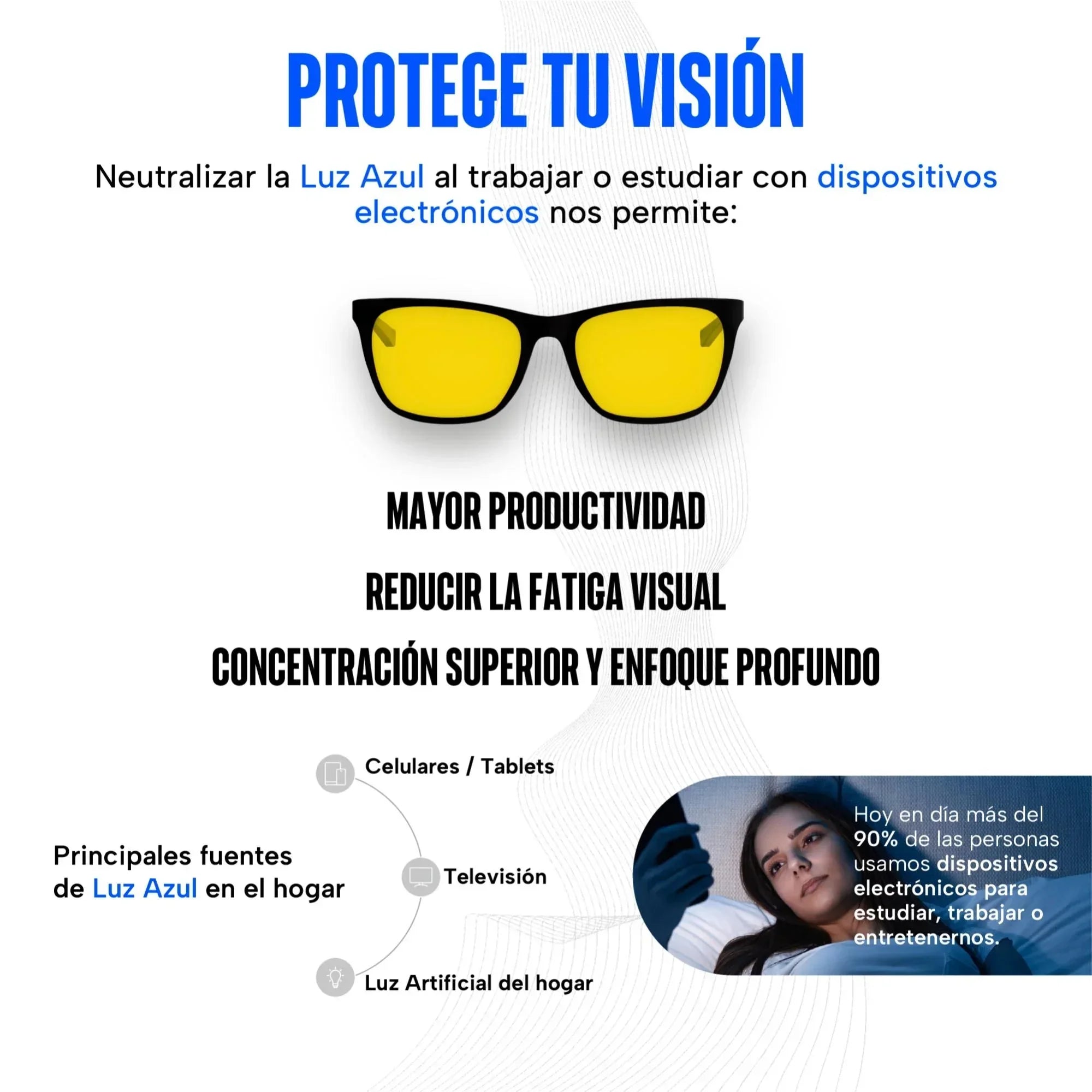Lentes para luz azul Blue Shield de día Strix