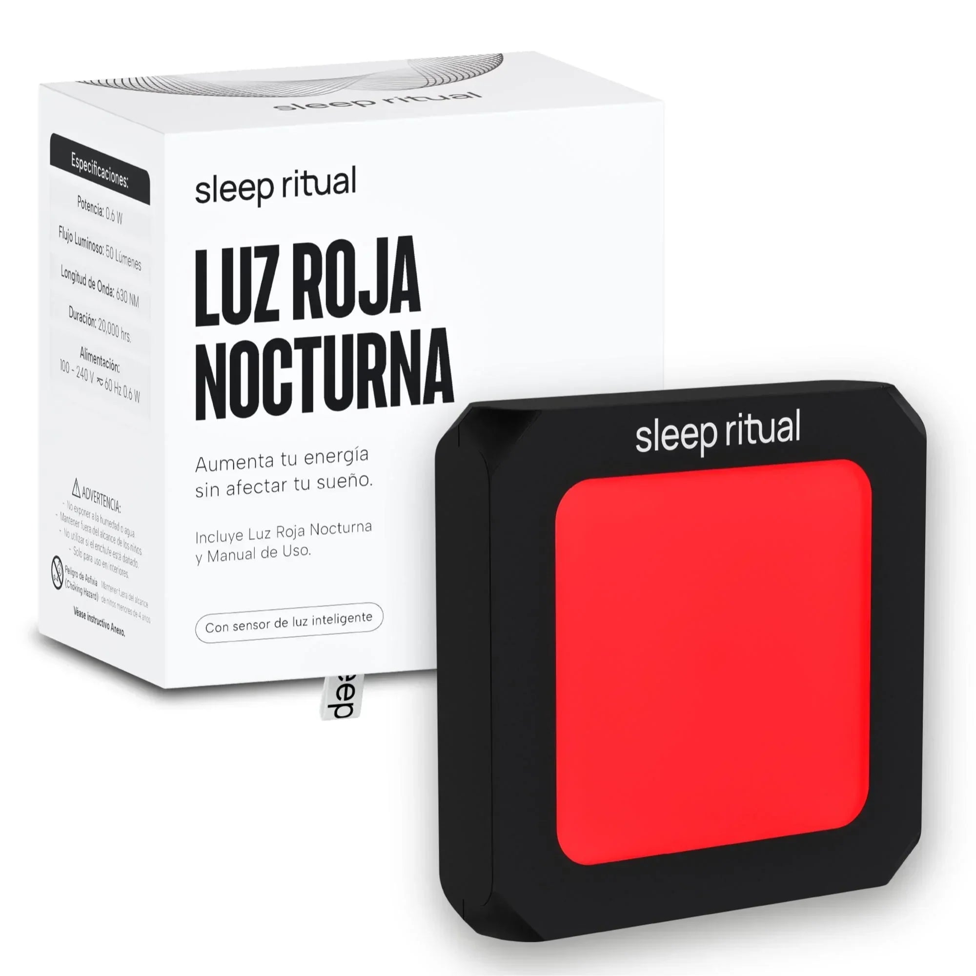 Luz Roja Guia Nocturna para Pasillos