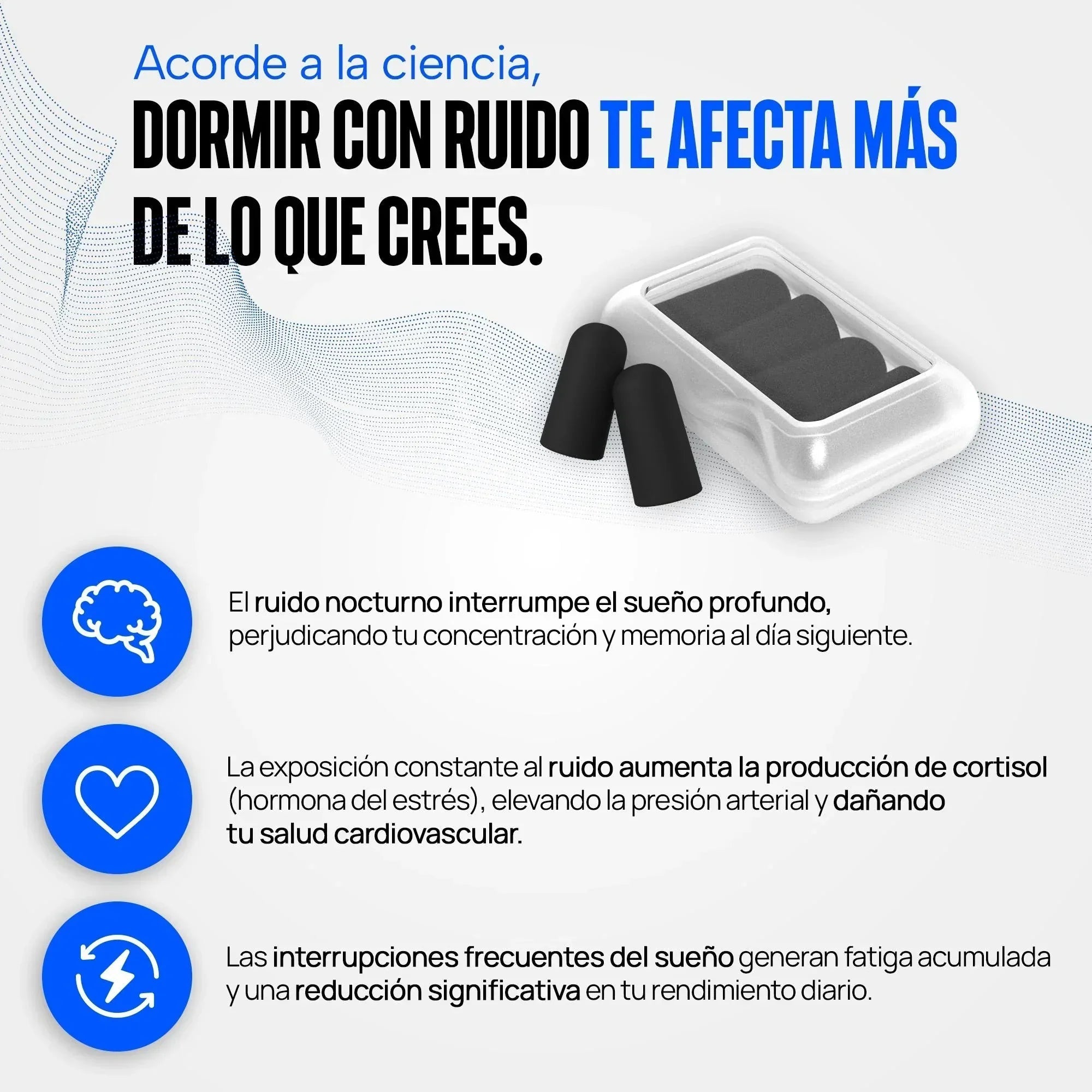 Tapones para oídos para dormir 60 pcs