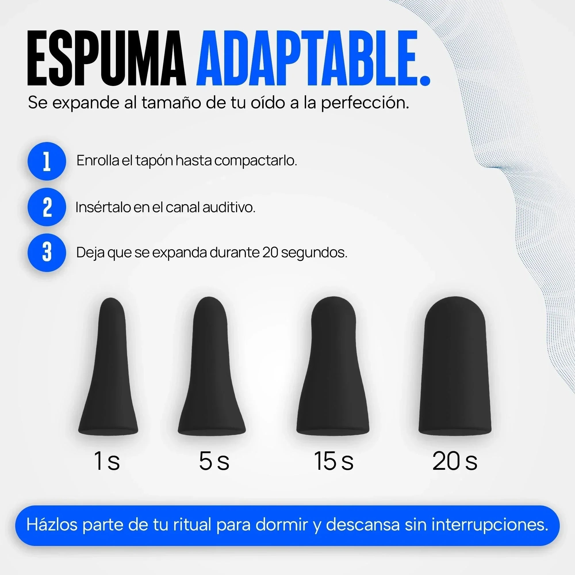 Tapones para oídos para dormir 60 pcs